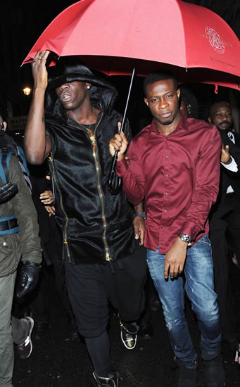 SNAPPED: Liverpool star Mario Balotelli on night out in London HOURS after Chelsea defeat