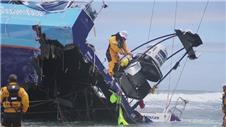 The moment Team Vestas Wind crashed