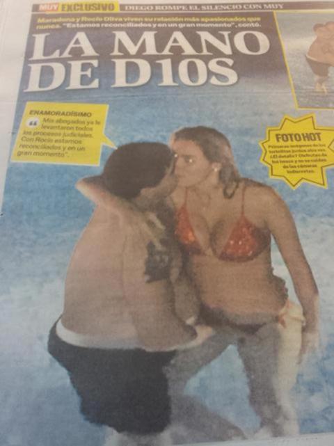 You dirty old man! Argentine magazine Muy shows Diego Maradona’s wandering “Hand of God”