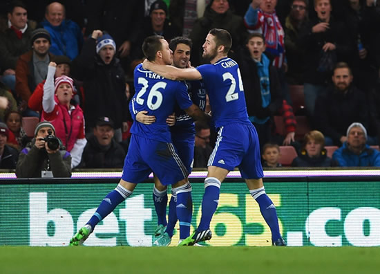 Stoke City	0 : 2 Chelsea FC - Terry and Fabregas earn Blues win