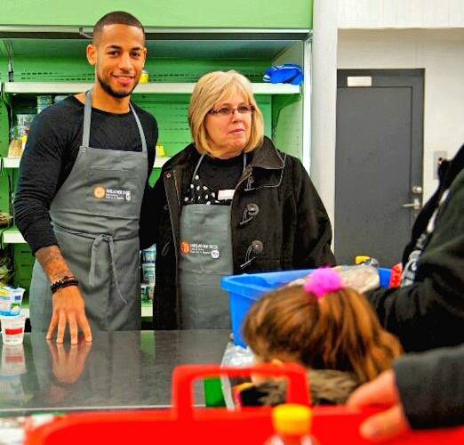 Schalke’s Dennis Aogo has volunteered getting food to the needy for Xmas with his mum