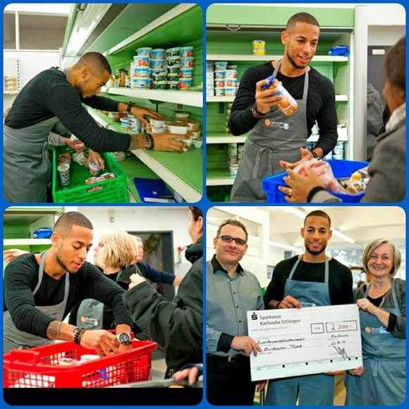 Schalke’s Dennis Aogo has volunteered getting food to the needy for Xmas with his mum
