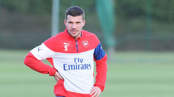 Arsenal forward Lukas Podolski completes loan move to Inter