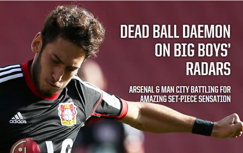 Arsenal & Man City battling for amazing set-piece sensation