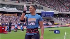 Shot put return 'fun' - Adams