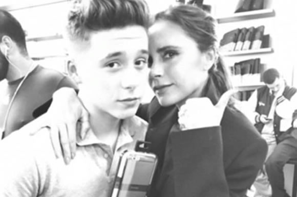 Brooklyn Beckham is Posh Spice's rock for support at events, while David travels the globe