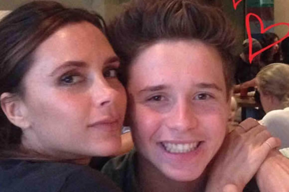 Birthday Boy: Brooklyn Beckham wheely happy to try out his dad's cars