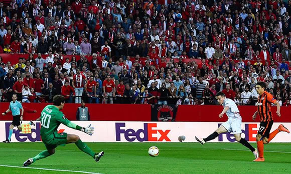 Sevilla 3 - 1 FC Shakhtar Donetsk: Kevin Gameiro's brace helps Sevilla to third straight Europa League final