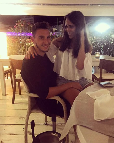 Man Utd's Matteo Darmian enjoys dinner with his stunning girlfriend