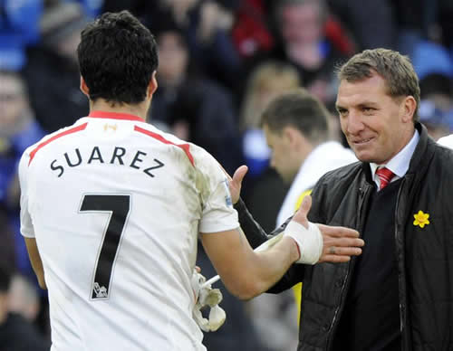 Luis Suarez is the best striker in the world, says Brendan Rodgers