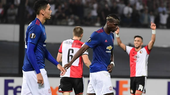 Feyenoord Rotterdam	1 - 0 Manchester United: Manchester United undone in Holland as they start the Europa League with defeat