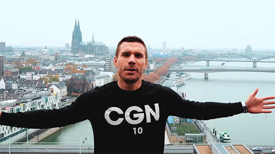 Lukas Podolski has just reached number one in the German music charts