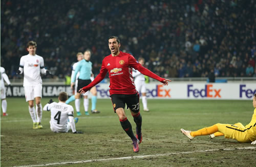 Zorya 0 - 2 Manchester United: Henrikh Mkhitaryan opens his account in style as Manchester United progress