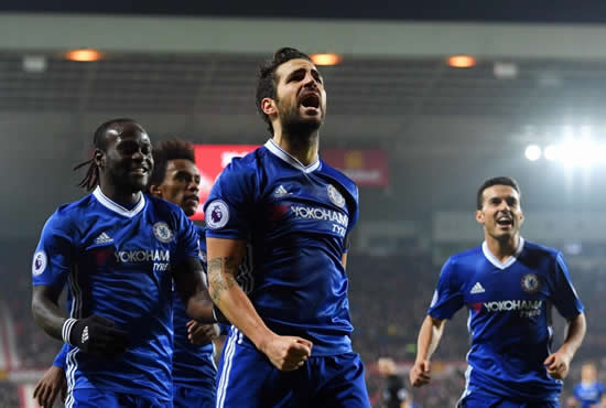 Sunderland 0 - 1 Chelsea FC: Cesc Fabregas strikes to extend Chelsea's Premier League lead