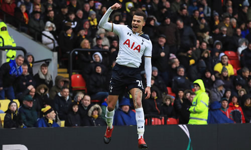 Watford 1 - 4 Tottenham Hotspur: Kane and Alli braces propel Tottenham into top four with win at Watford