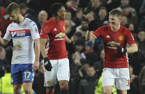 Manchester United 4 - 0 Wigan Athletic: Schweinsteiger scores on return to Manchester United line-up in win over Wigan