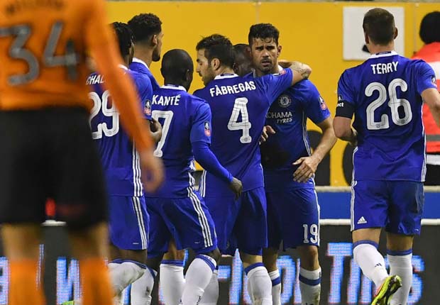 Wolverhampton Wanderers 0-2 Chelsea: Pedro and Costa see Blues into FA Cup quarter-finals