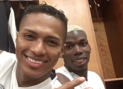 Antonio Valencia posts funny Paul Pogba video from Man United dressing room