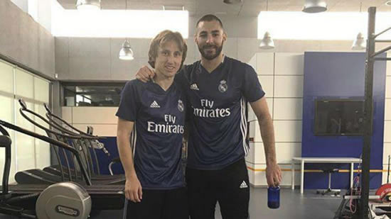Modric and Benzema turn up on their day off