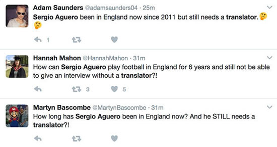 Man City star Sergio Aguero DESTROYED on Twitter for doing THIS after FA Cup win