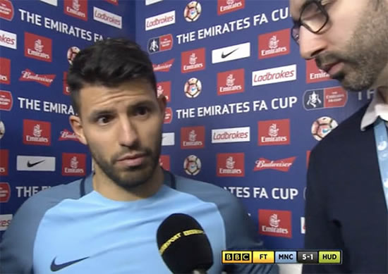 Man City star Sergio Aguero DESTROYED on Twitter for doing THIS after FA Cup win
