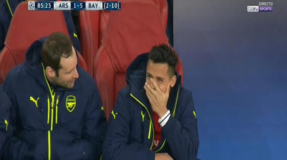 Was Alexis Sanchez laughing at Arsenal?