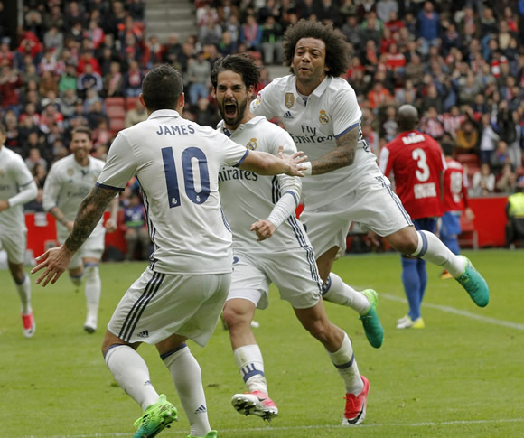 Sporting de Gijon 2 - 3 Real Madrid: Isco strikes to keep Real Madrid in control of LaLiga