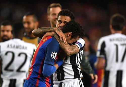 REVEALED: How Dani Alves consoled Neymar after Champions League exit