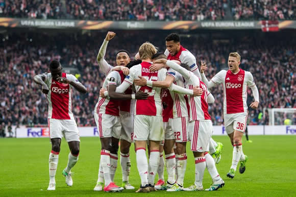 Ajax Amsterdam 4 - 1 Lyonnais: Bertrand Traore scores twice as Ajax take control of Europa League semi-final