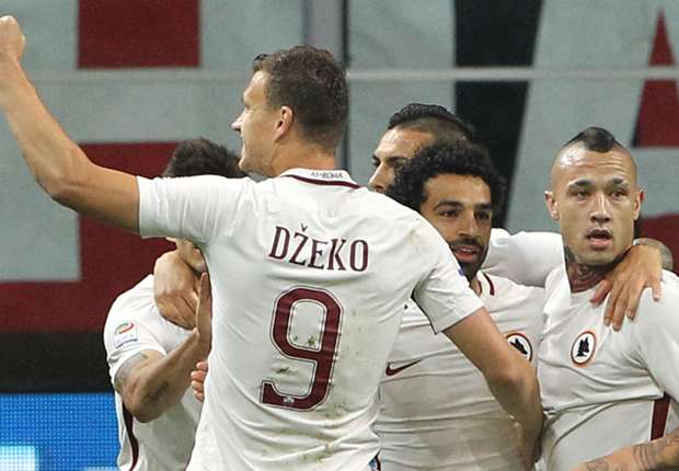 AC Milan 1 Roma 4: Dzeko's double keeps Serie A title race alive