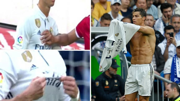 Mercado ripped off Cristiano Ronaldo's jersey