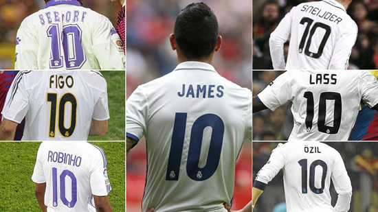 Who will inherit James Rodriguez's No.10?