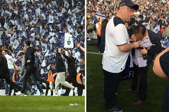 Tottenham fan 'takes drugs' on pitch at farewell White Hart Lane match