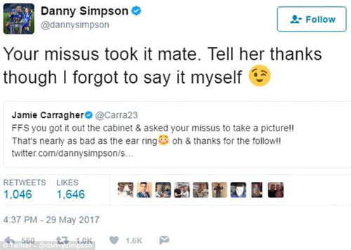 Liverpool legend Jamie Carragher deletes Tweet about Danny Simpson
