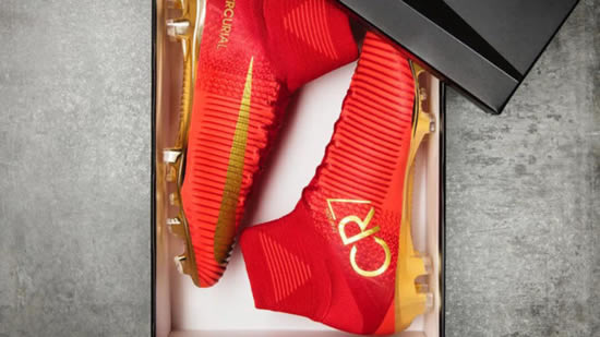 Cristiano Ronaldo presents his new boots