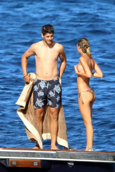 Manchester United expecting to announce Alvaro Morata signing on Thursday as Spaniard continues to soak up sun on holiday with beautiful new wife