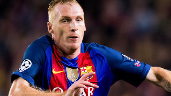 France defender Jeremy Mathieu has Barcelona contract terminated and joins Sporting