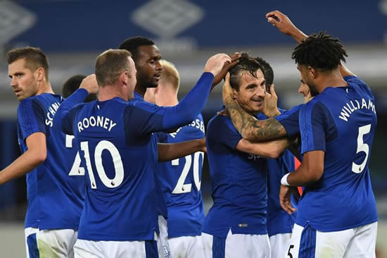 Everton 1 - 0 MFK Ruzomberok: Leighton Baines gives Everton a slender lead in Europa League tie