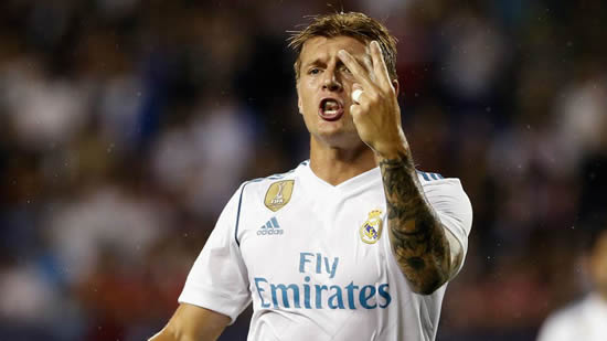 Kroos, the only Real Madrid player to feature as often as Ronaldo