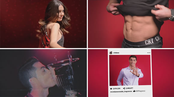 Cristiano Ronaldo plays a video game of himself for his fragrance announcement