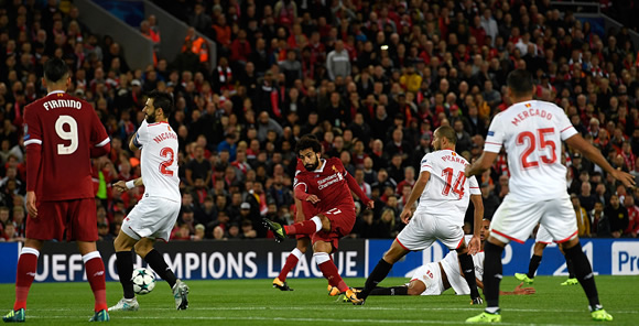 Liverpool 2 - 2 Sevilla: Liverpool pegged back by Sevilla on Champions League return