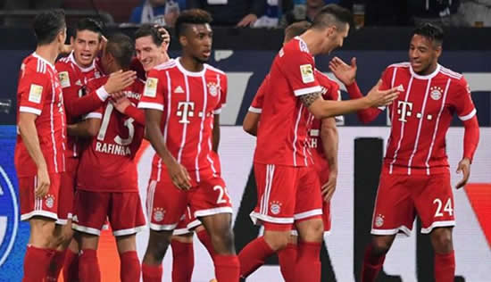 Schalke 04 0 - 3 Bayern Munich: James Rodriguez stars as Bayern Munich beat Schalke to top Bundesliga table