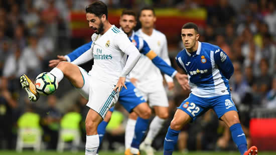 Real Madrid 2 - 0 Espanyol: Isco fires Real Madrid to first home victory in LaLiga