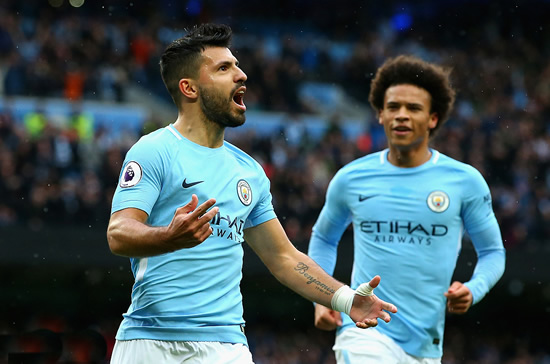Manchester City 3 - 0 Burnley: Aguero equals record in City win