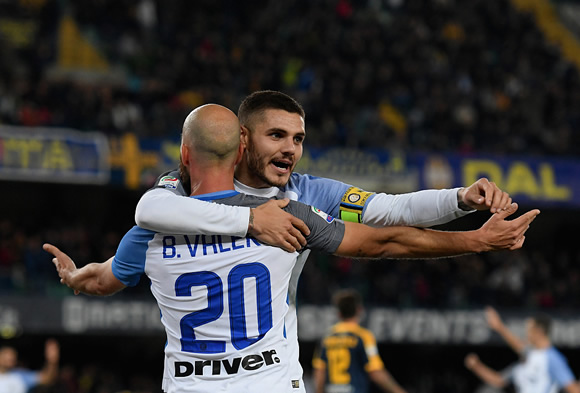 Hellas Verona 1 - 2 Inter Milan: Borja Valero opens account for Inter Milan in Serie A win at Hellas Verona