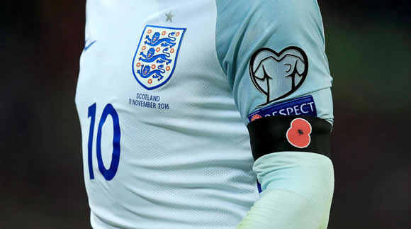 England ask FIFA permission to wear poppies against Germany