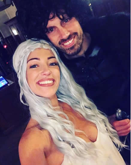 Morgan Schneiderlin and wife Camille dress up as Game of Thrones characters as they celebrate his 28th birthday