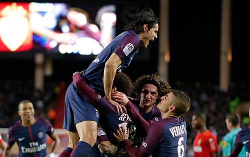 Monaco 1 - 2 Paris Saint Germain: Paris St Germain continue unbeaten run with win at Monaco