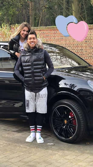Liverpool star Roberto Firmino spares no expense on his wife's birthday… and buys her a brand new Porsche