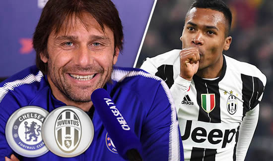 Chelsea manager Antonio Conte plans Juventus swoop for defender Alex Sandro